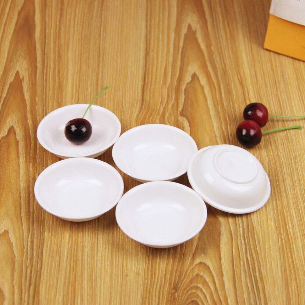 Sauce Dipping Cup - 5 Stuks Witte Plastic Saus Gerechten