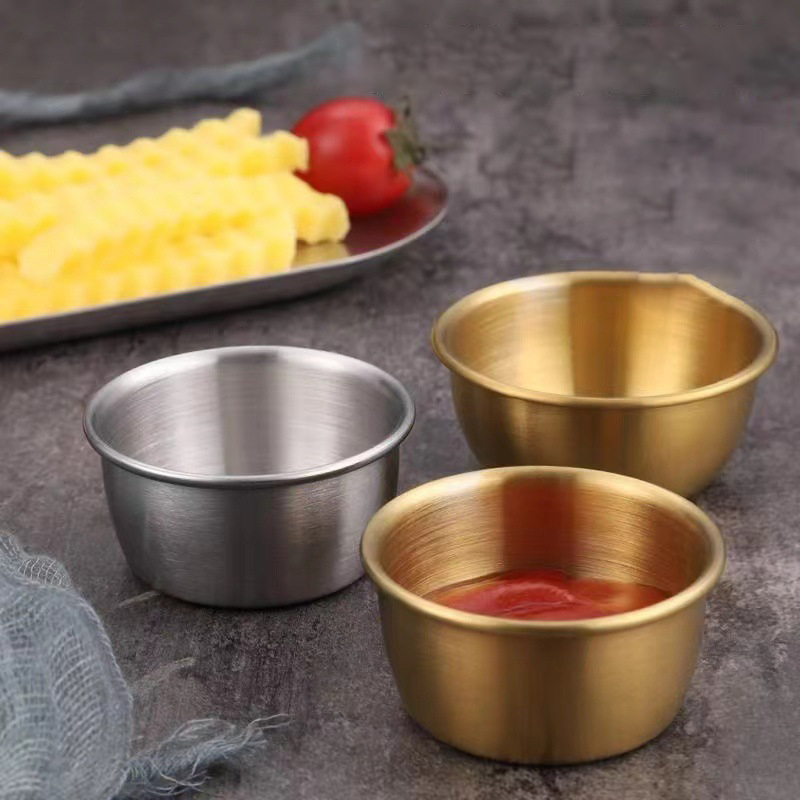 Sauce Dipping Cup - 🛒 304 roestvrijstalen klein kruidenbakje, keukensauskommetje,