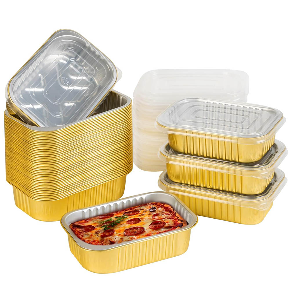Meal Prep Freezer - Kleine aluminium bakjes met deksels, heavy-duty,