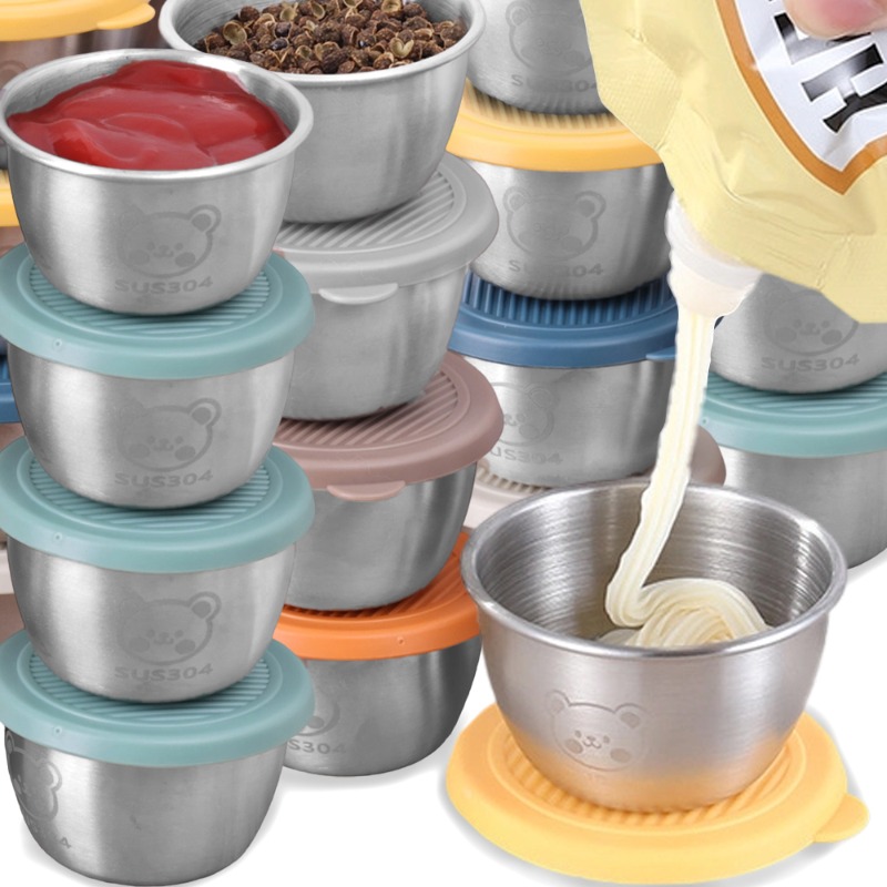 Sauce Dipping Cup - 10/1pc 50ml Lekvrij Roestvrij Staal Dompelen