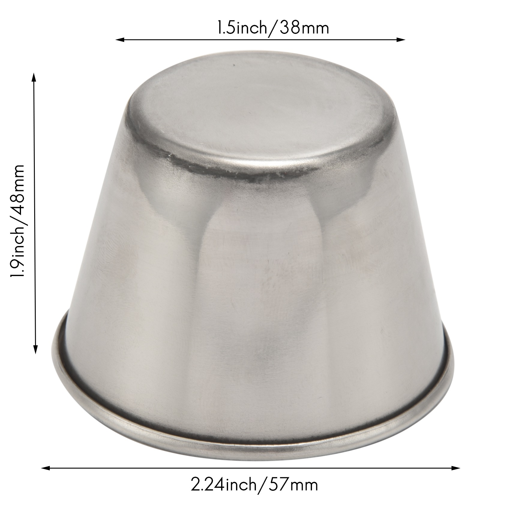 Sauce Dipping Cup - 20-pack roestvrijstalen sausbekers, dipsausbekers, individuele sausbekers,