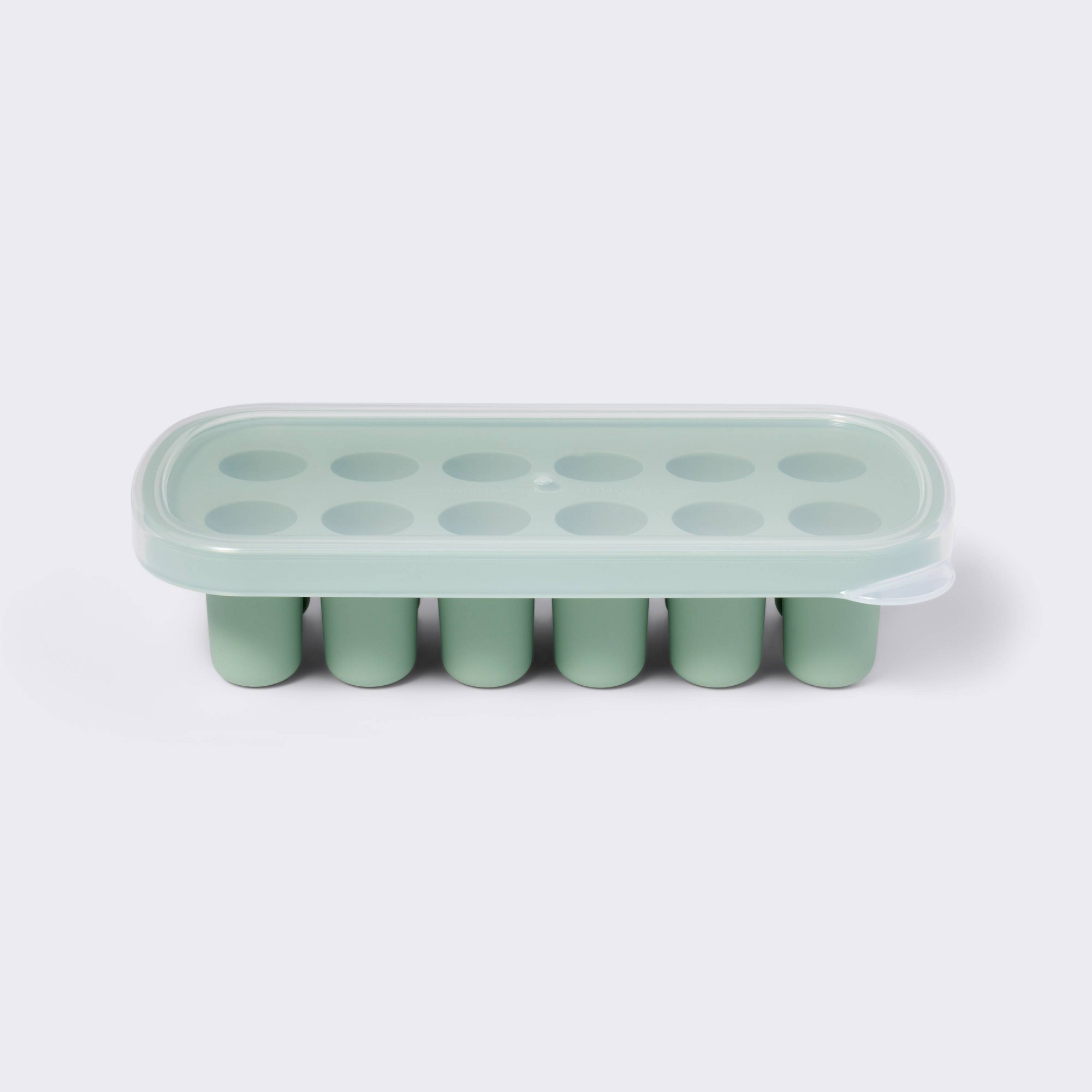 Meal Prep Freezer - Groene Babyvoeding Vriesbakje, Flexibele Portie-opslagvorm voor