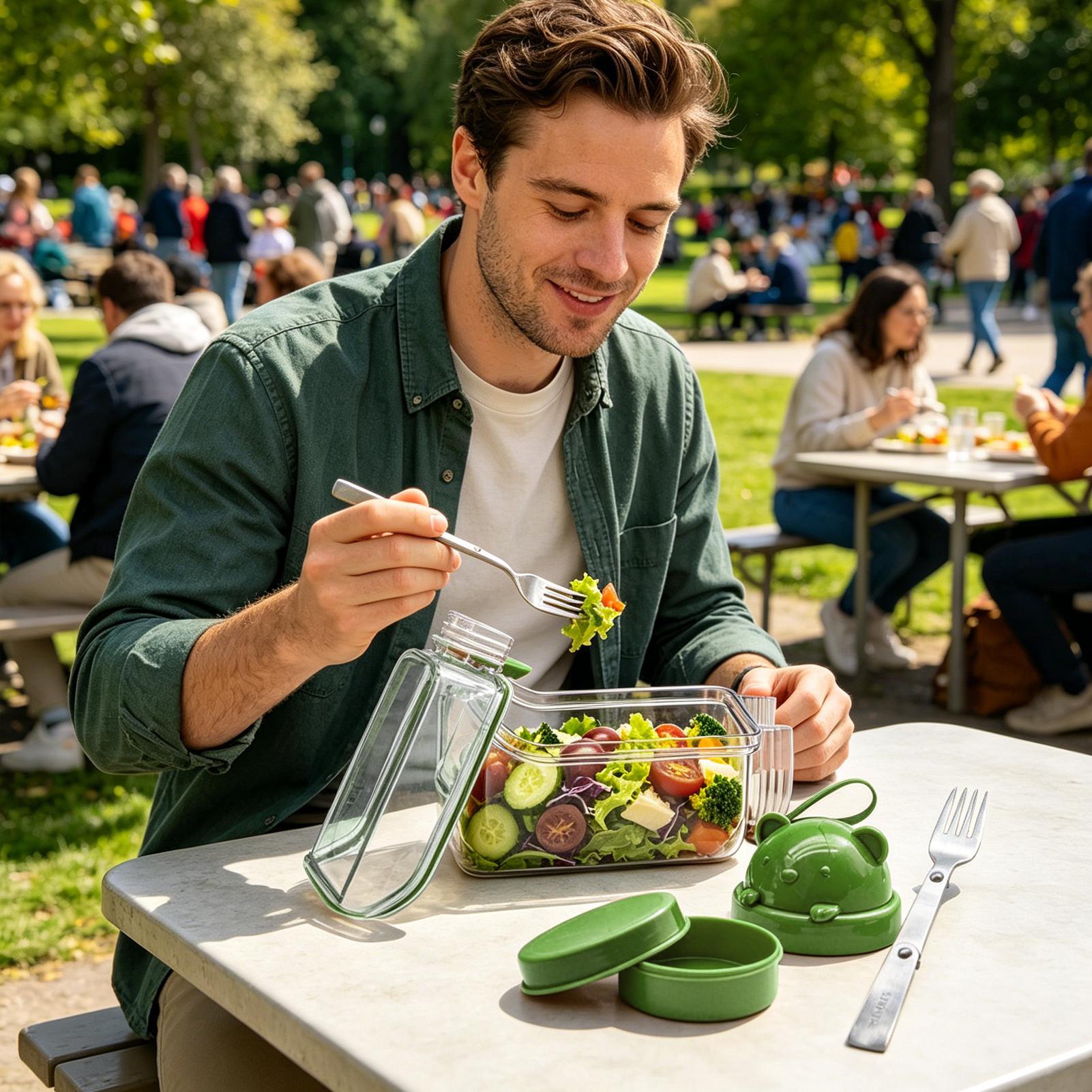 Saladepotjes, transparante voe - Meal Prep Gym Food recensie en prijs