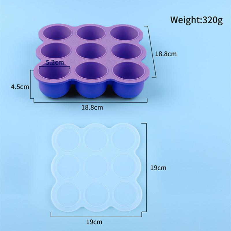 Babyvoeding siliconen bakje 9- - Meal Prep Freezer recensie en prijs