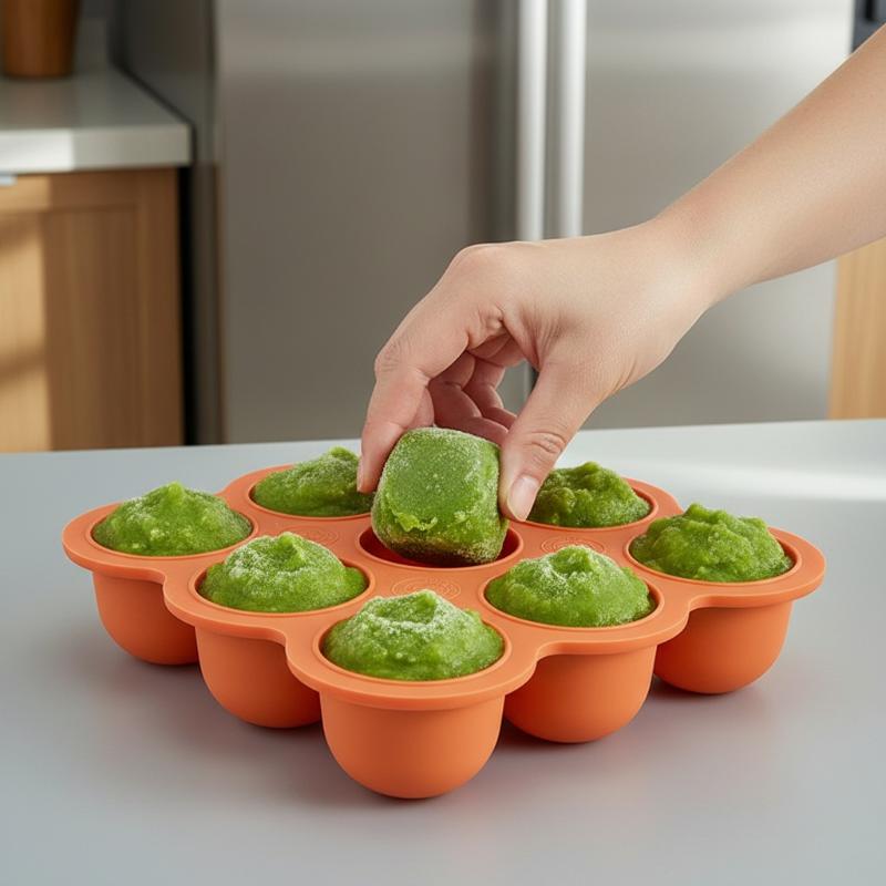Babyvoeding siliconen bakje 9- - Meal Prep Freezer recensie en prijs