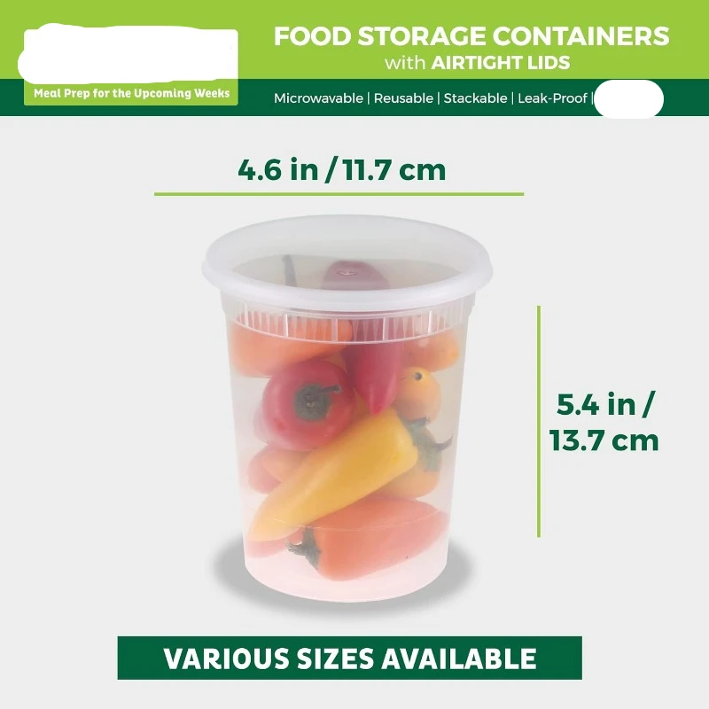 [24 Set] 8Oz-32 Oz Plastic Del - Meal Prep Freezer recensie en prijs