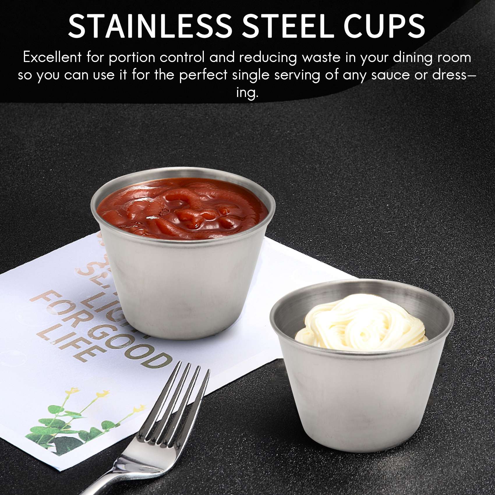20-pack roestvrijstalen sausbe - Sauce Dipping Cup recensie en prijs