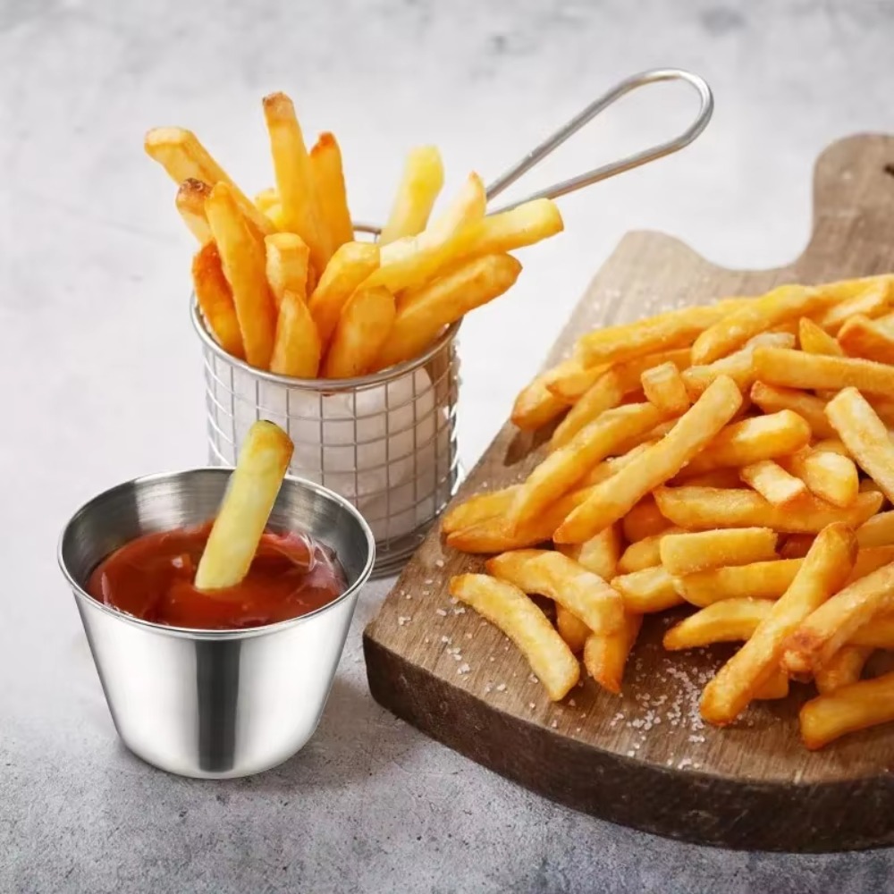 Ronde roestvrijstalen sausbeke - Sauce Dipping Cup recensie en prijs