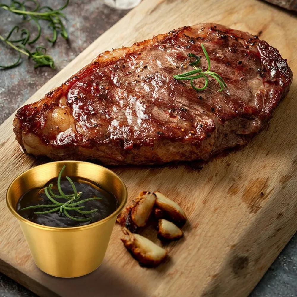 Ronde roestvrijstalen sausbeke - Sauce Dipping Cup recensie en prijs