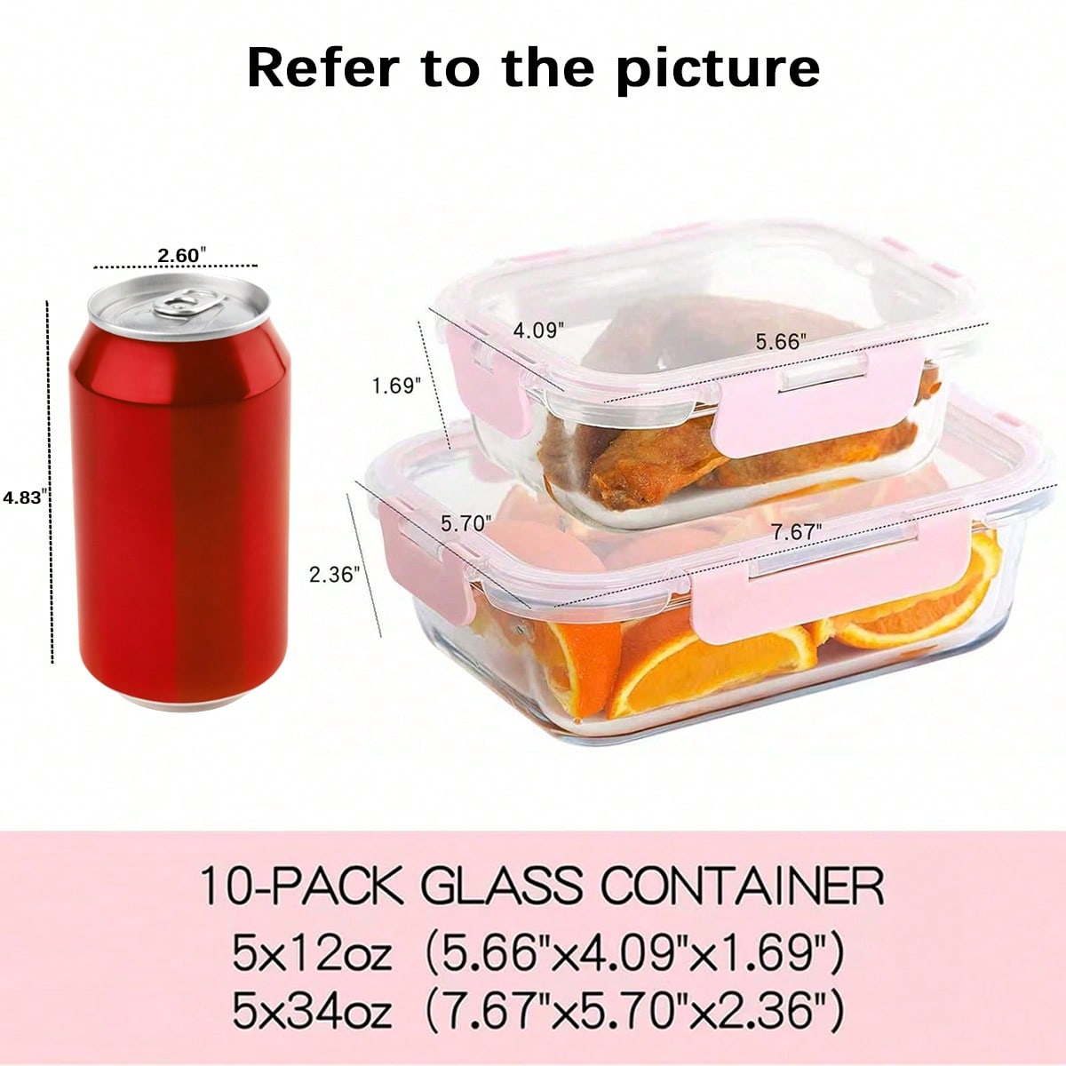 10-delige set glazen maaltijdv - Meal Prep Freezer recensie en prijs