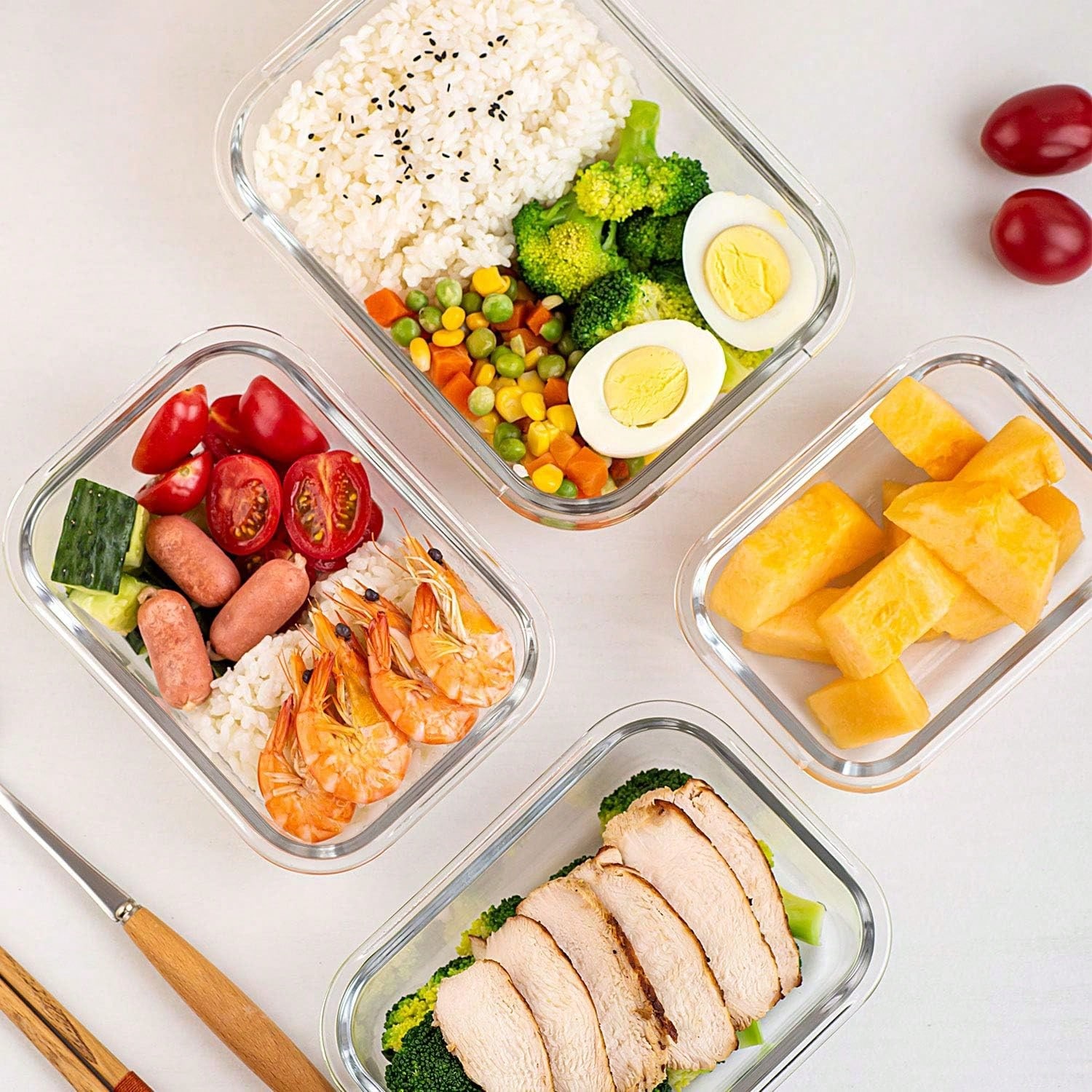 10-delige set glazen maaltijdv - Meal Prep Freezer recensie en prijs